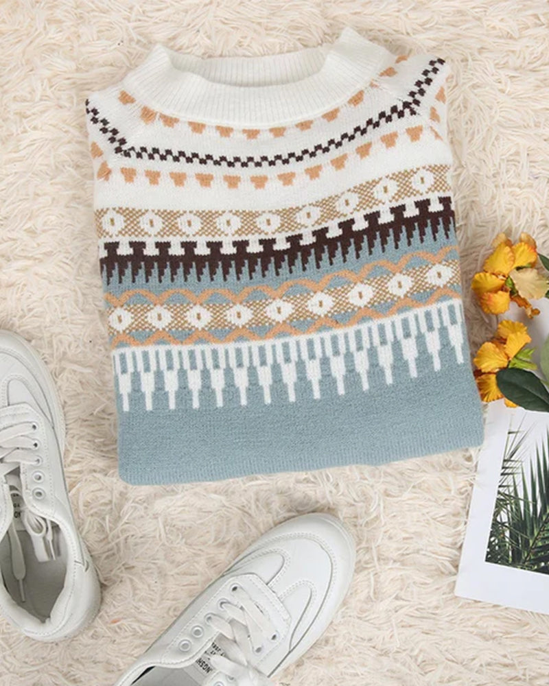Wygodne swetry damskie - CozyKnit-Niebieski-S-Trend Polska