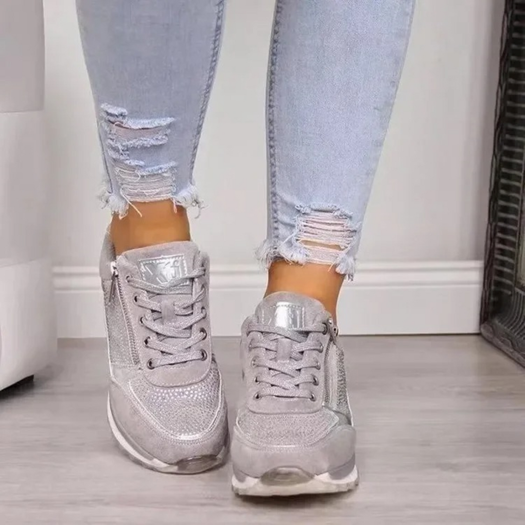 Wygodne Wodoodporne Buty Damskie - SolEase-Szary-34-Trend Polska