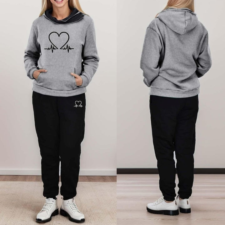 WYGODNY DAMSKI DRES DWUCZĘŚCIOWY – WARMFLEX™-Czarna-S-Trend Polska