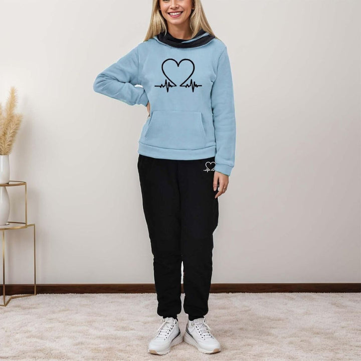 WYGODNY DAMSKI DRES DWUCZĘŚCIOWY – WARMFLEX™-Czarna-S-Trend Polska