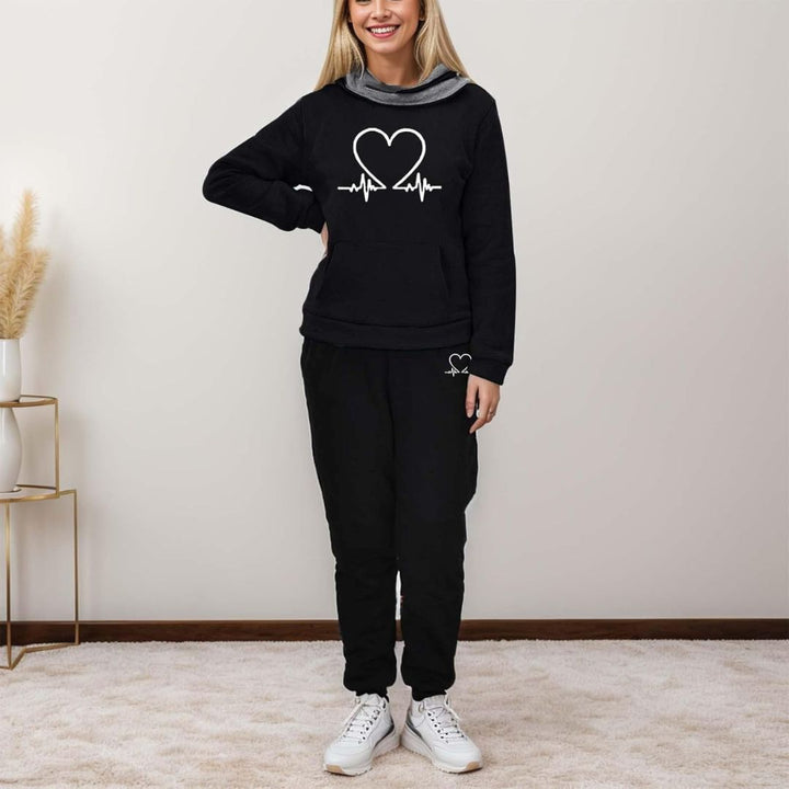 WYGODNY DAMSKI DRES DWUCZĘŚCIOWY – WARMFLEX™-Czarna-S-Trend Polska