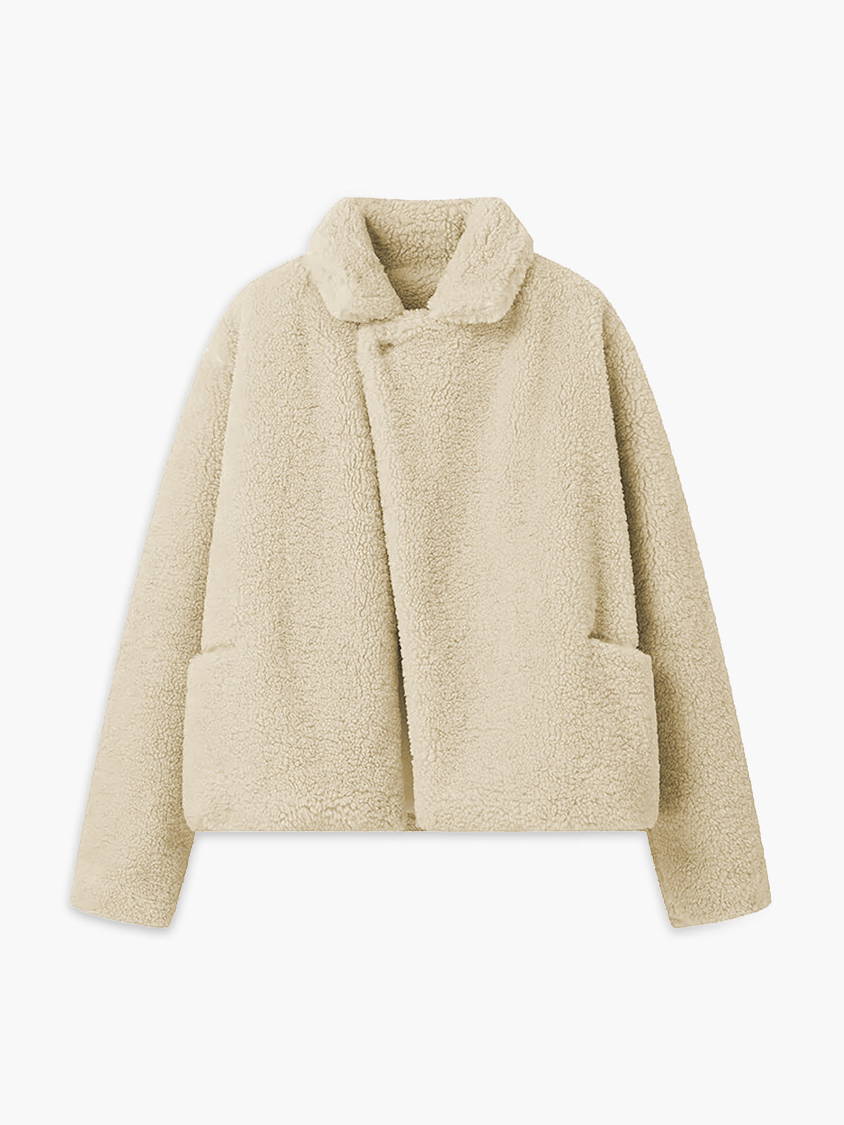 Wygodny damski płaszcz teddy - Aveline-S-Trend Polska