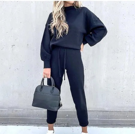 Wygodny dwuczęściowy dres - Zoë-Ciemnoniebieski-S-Trend Polska