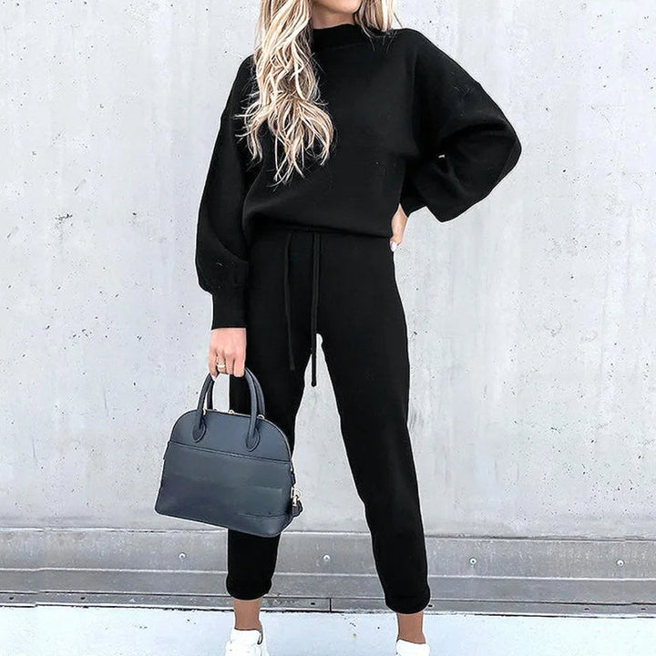 Wygodny dwuczęściowy dres - Zoë-Czarny-S-Trend Polska