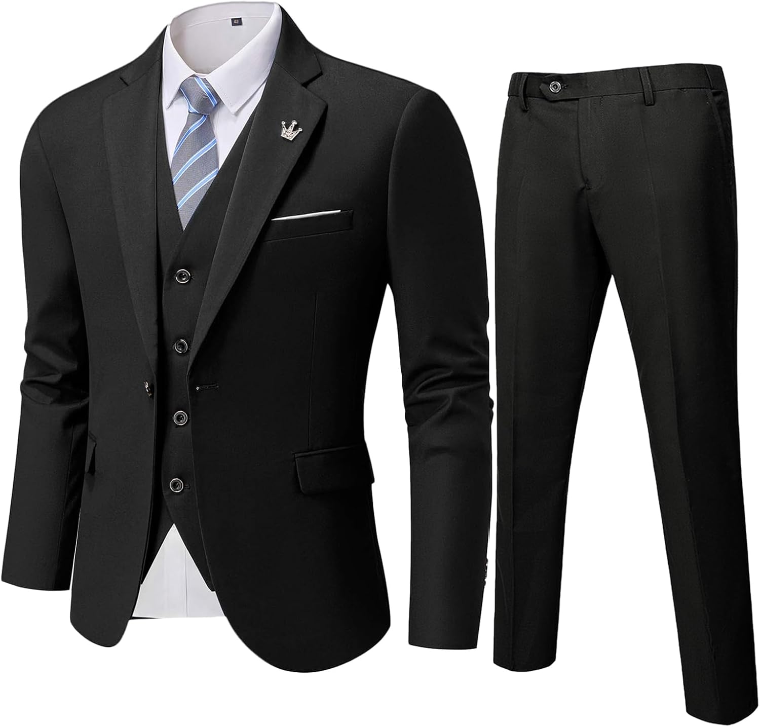 Wygodny Dwuczęściowy Garnitur Męski - Ralph-Bordeaux-XS-Trend Polska