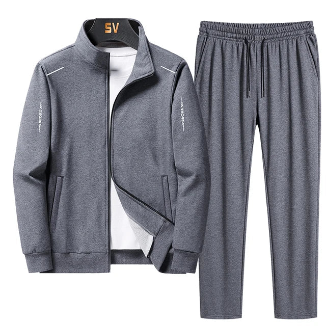 Wygodny męski dres - Hunter-Szary-S-Trend Polska