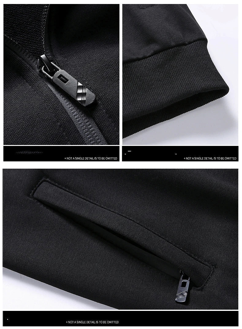 Wygodny męski dres - Hunter-Czarny-S-Trend Polska