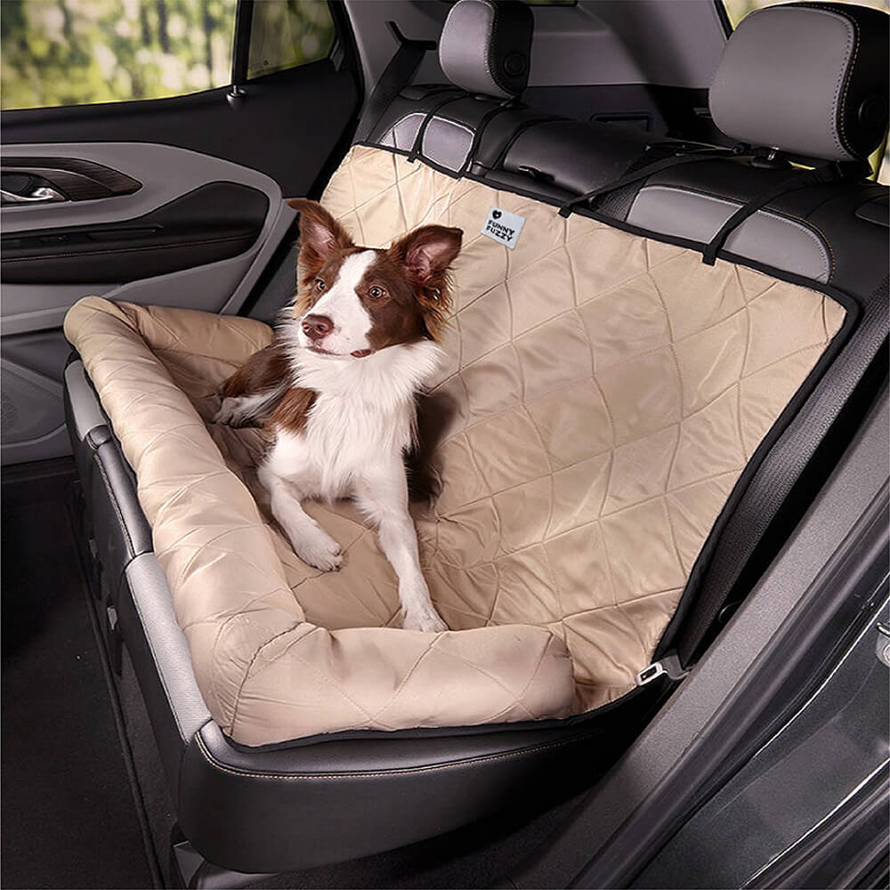 Wygodny samochodowy materac dla psów - RoadPaw-Crème Khaki-Trend Polska