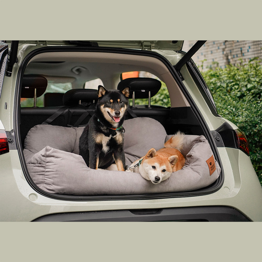 Wygodny samochodowy materac dla psów - RoadPaw-Crème Khaki-Trend Polska