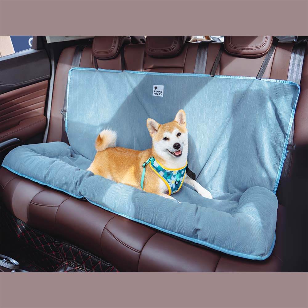Wygodny samochodowy materac dla psów - RoadPaw-Crème Khaki-Trend Polska