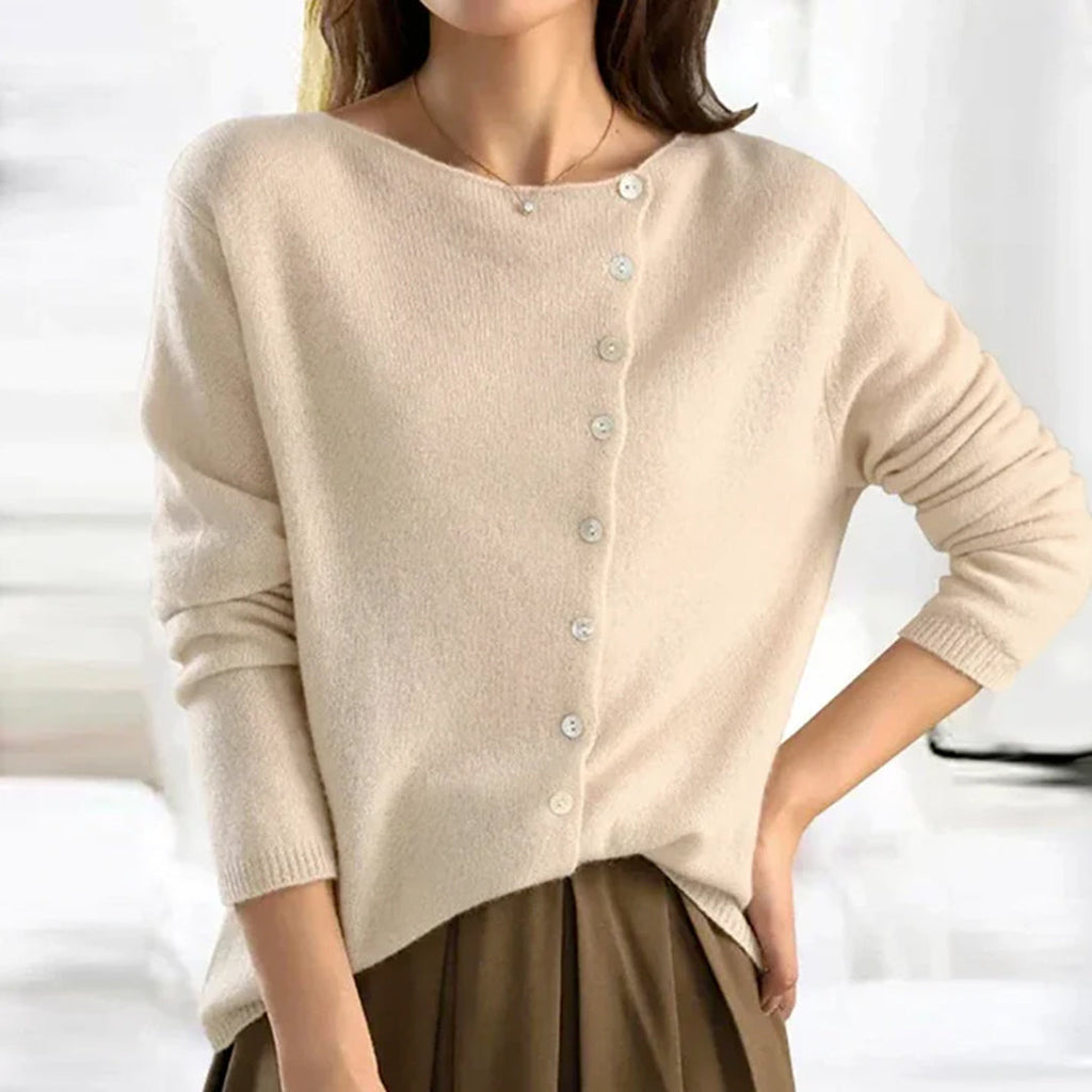 Wygodny sweter damski - Ivy-Beżowy-S-Trend Polska