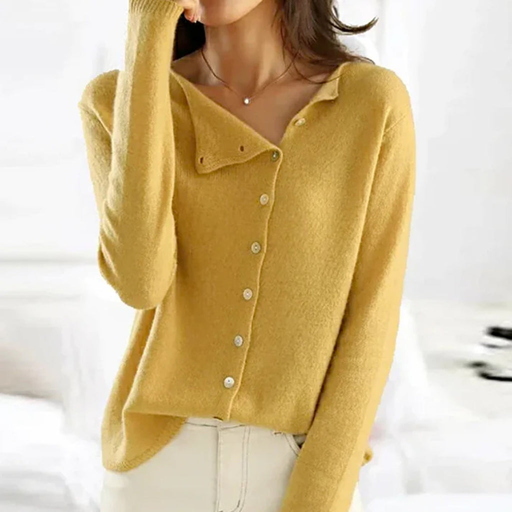 Wygodny sweter damski - Ivy-Żółty-S-Trend Polska