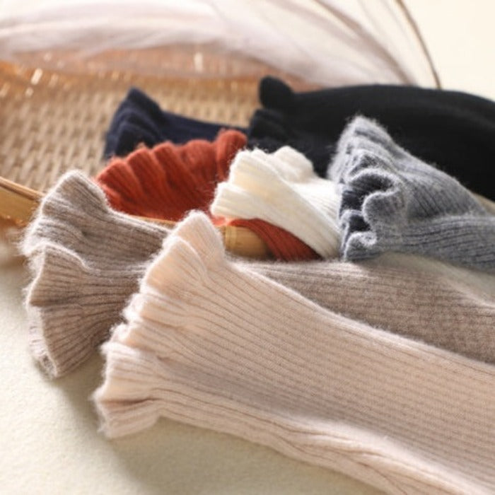 Wygodny sweter damski z kaszmiru - Aurélie-Brązowy-S-Trend Polska