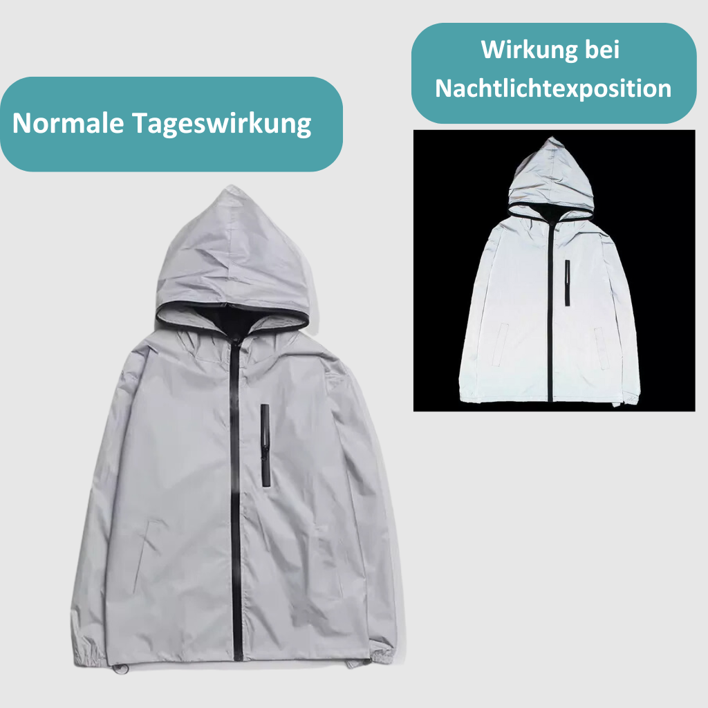 Wysokorefleksyjna i wodoodporna uniseks kurtka przeciwdeszczowa - LumiSafe-S-Trend Polska