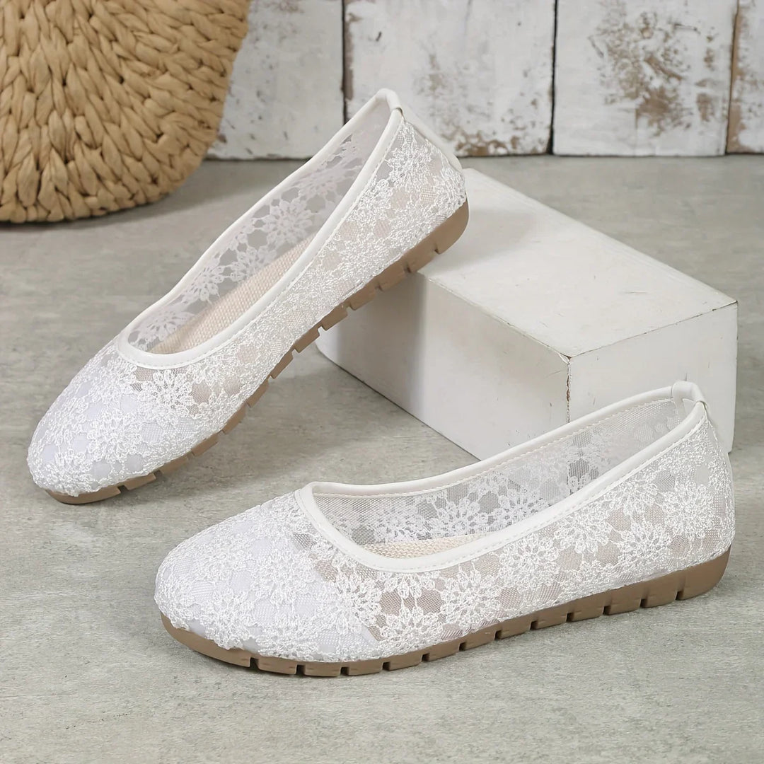 Wzór kwiatowy Baleriny | Fleur-36-Biały-Trend Polska