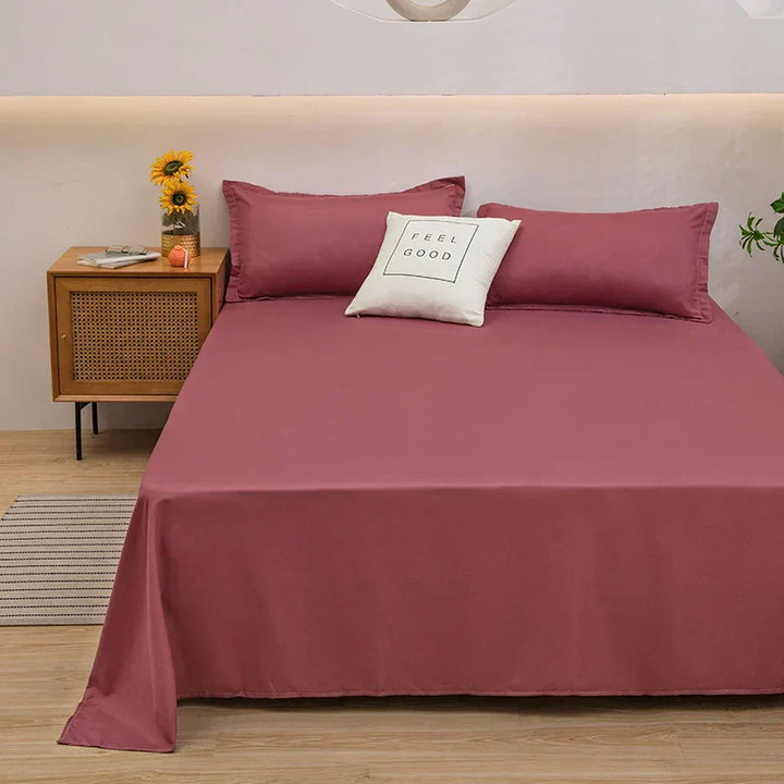 Z miękkiego lnu poszwa na kołdrę - SoftLuxe-Jasnoróżowy-120x230cm-Trend Polska