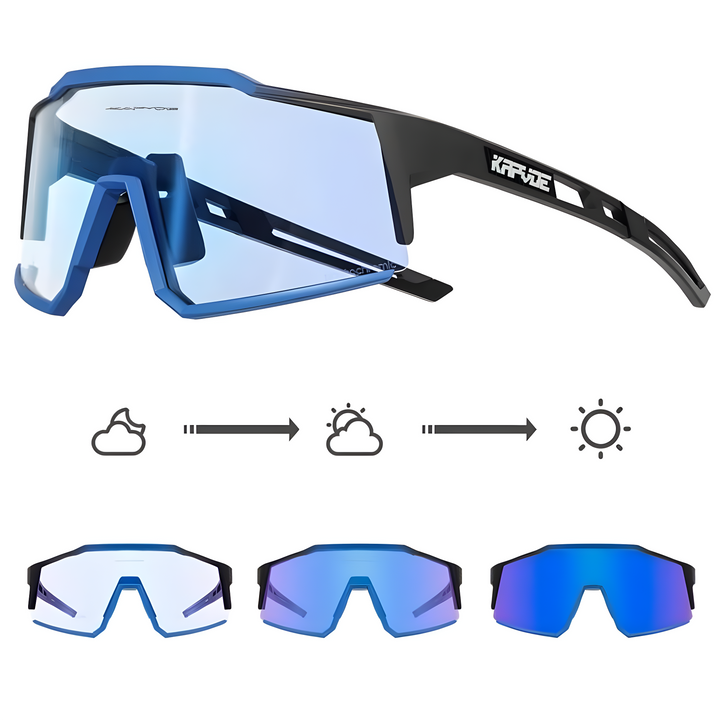 Zaawansowane okulary rowerowe - VisioPro-Czarny-Trend Polska