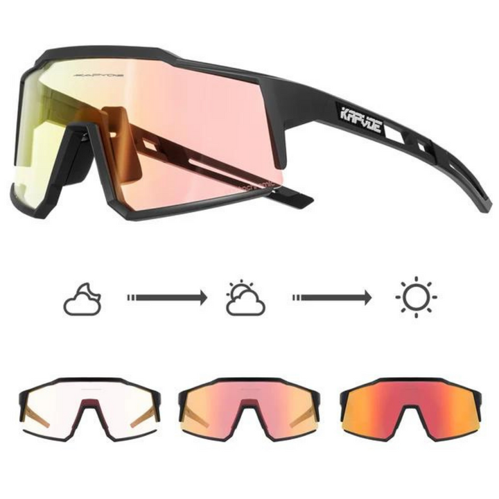 Zaawansowane okulary rowerowe - VisioPro-Pomarańczowy-Trend Polska