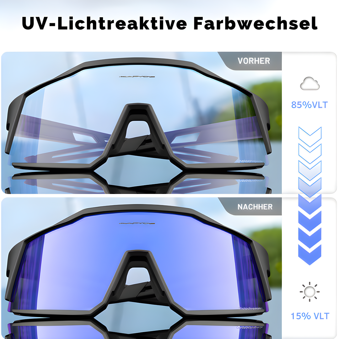 Zaawansowane okulary rowerowe - VisioPro-Biały-Trend Polska