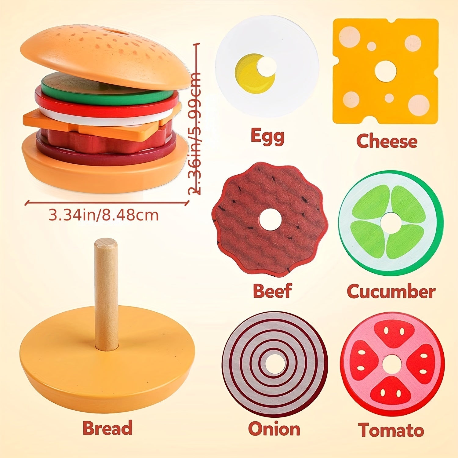 Zabawka Montessori - BurgerBuilders-Trend Polska