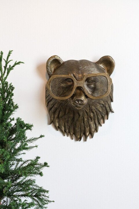 Zabawna dekoracja ścienna w kształcie zwierzęcych głów - WallCritters-Niedźwiedź-Trend Polska