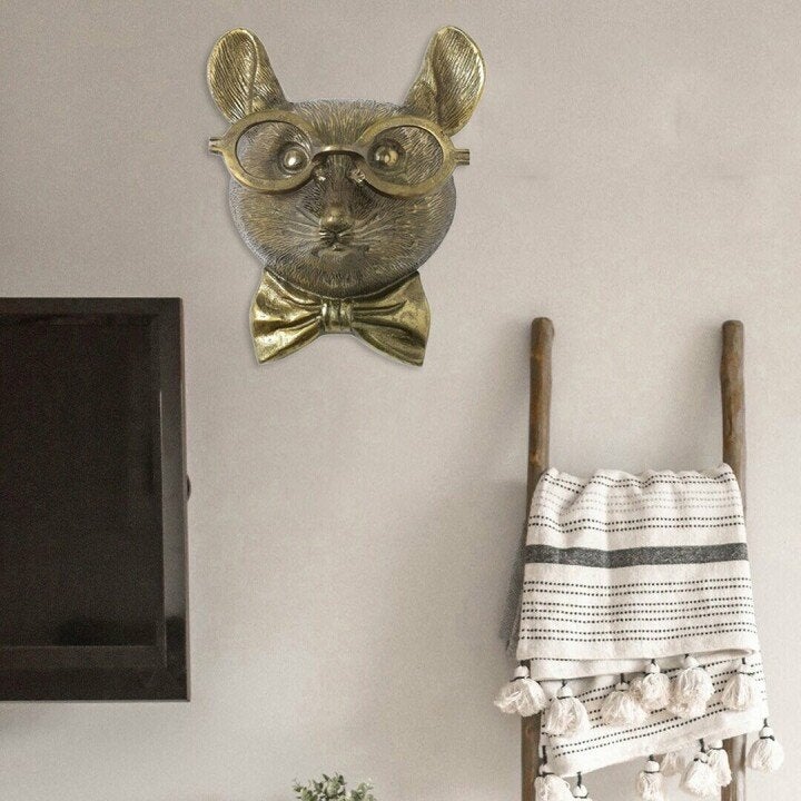 Zabawna dekoracja ścienna w kształcie zwierzęcych głów - WallCritters-Jeleń-Trend Polska