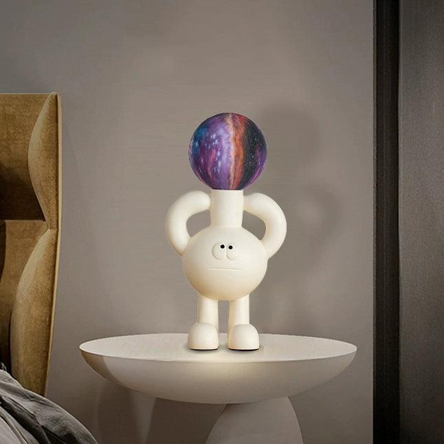 Zabawna lampa stołowa z szklana kulą - Glombra-Kolorowy-Trend Polska