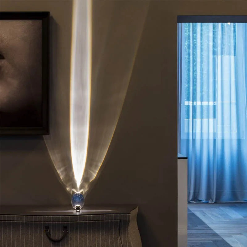 Zachwycająca Lampa Nocna z Kryształowym Okiem - StarGlow-Oko Nieba-3 kolory Regulowany-Trend Polska