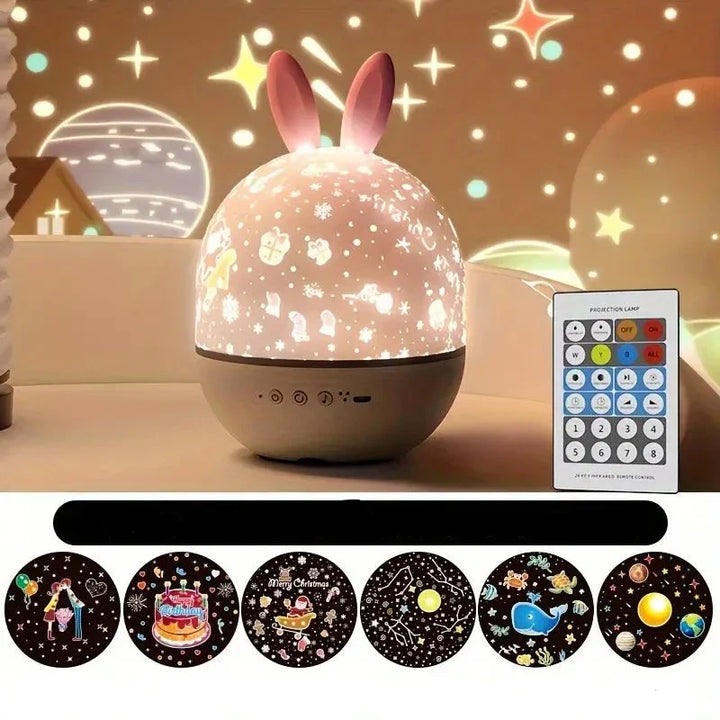 Zachwycający Projektor Nocnego Nieba - StarrySky-Lamp Zajączek-Trend Polska