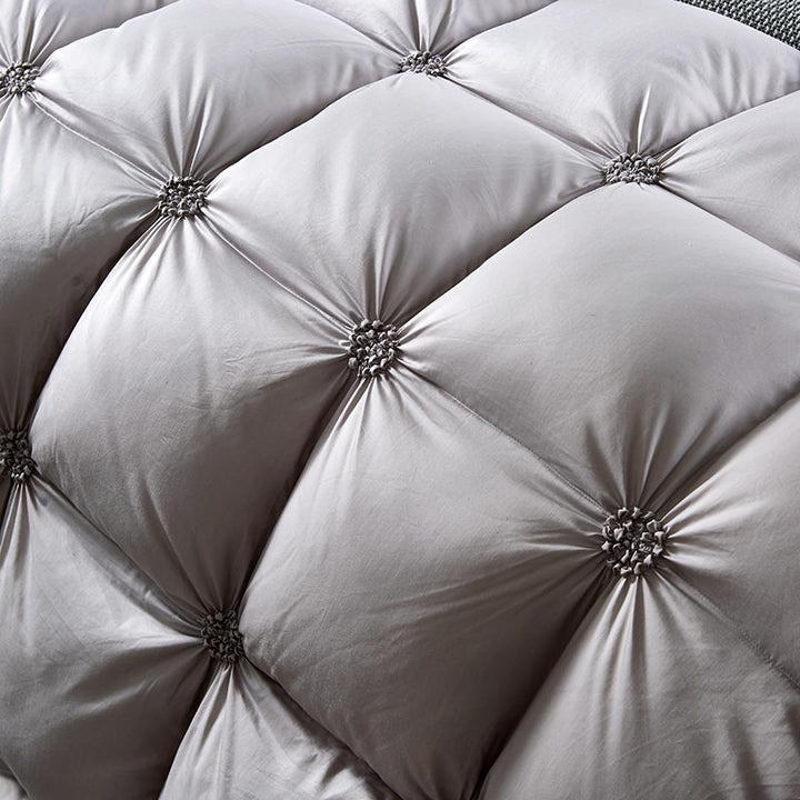 Zagłówek wypełniony w 100% puchem gęsimi - PlumeLux-Szary-200x230cm 3.000g-Trend Polska