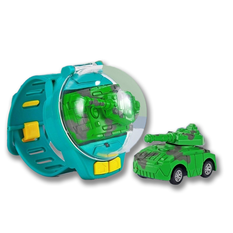 Zdalnie Sterowany Samochód na Zegarku - RaceMaster-Zielony Czołg-Trend Polska