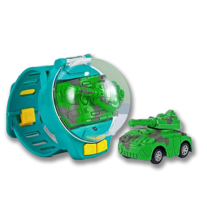 Zdalnie Sterowany Samochód na Zegarku - RaceMaster-Zielony Czołg-Trend Polska