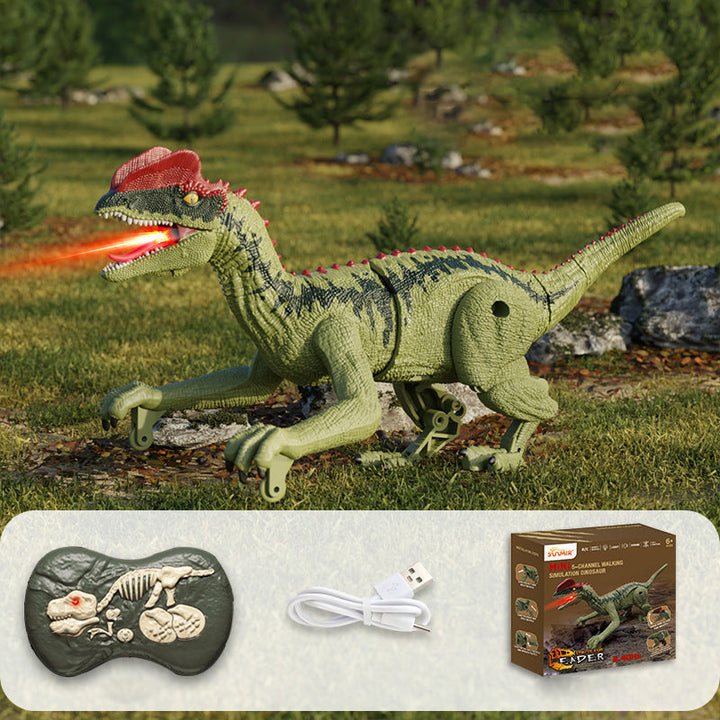 Zdalny interaktywny dinozaur z zacinającą mgłą - RoboRex-Cockatrice 22cm - Brązowy-Trend Polska