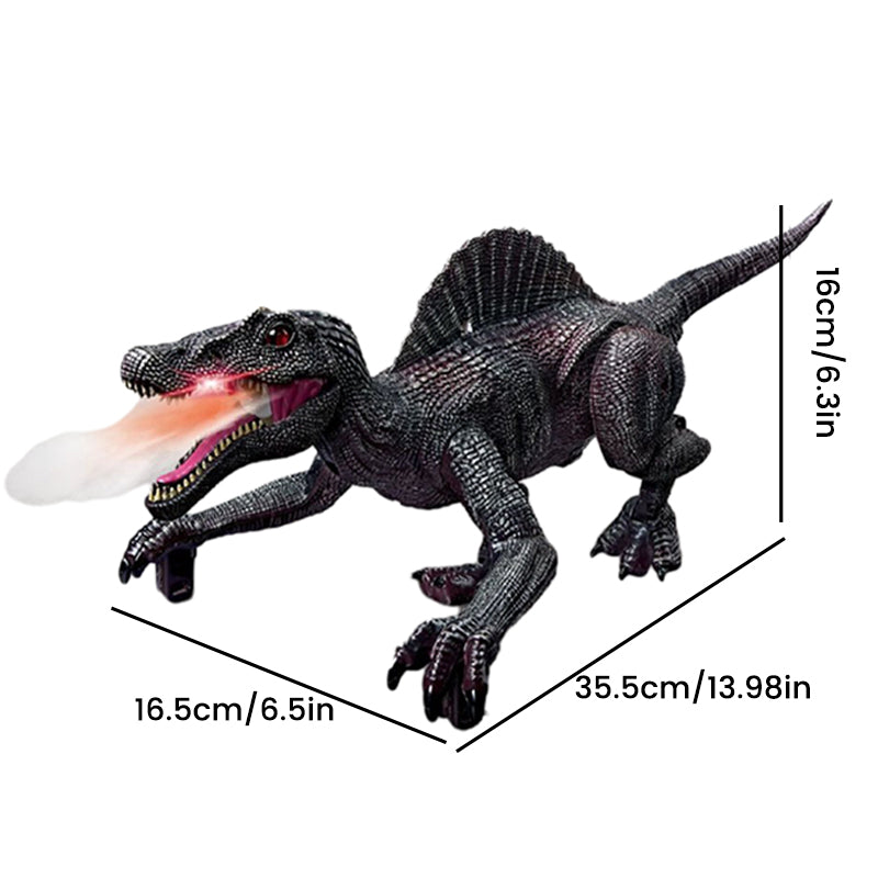 Zdalny interaktywny dinozaur z zacinającą mgłą - RoboRex-Velociraptor 22 cm - Niebieski-Trend Polska
