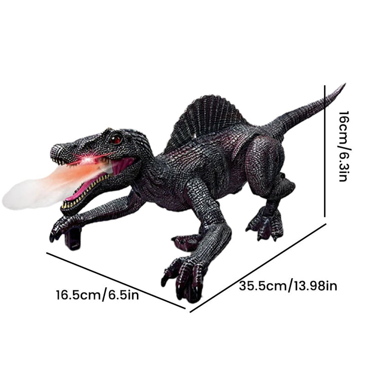 Zdalny interaktywny dinozaur z zacinającą mgłą - RoboRex-Velociraptor 22 cm - Niebieski-Trend Polska