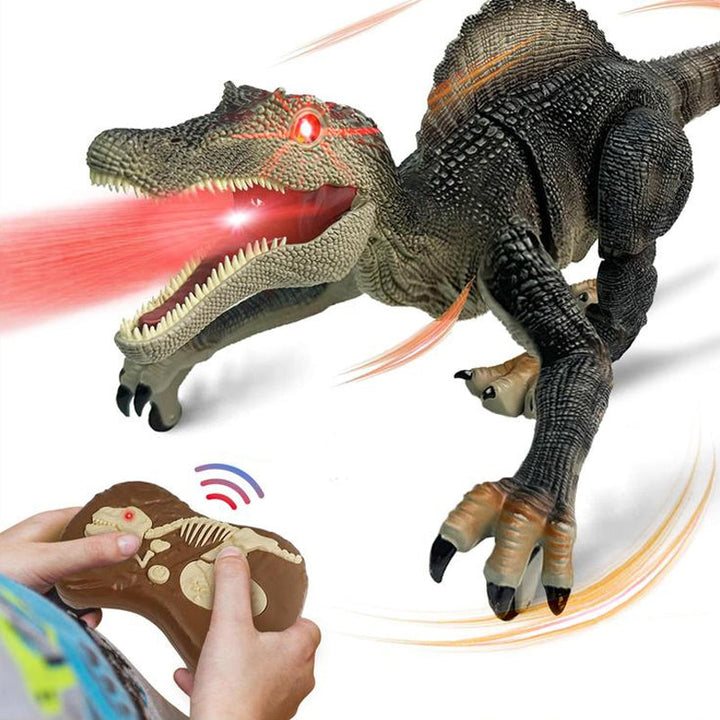 Zdalny interaktywny dinozaur z zacinającą mgłą - RoboRex-Velociraptor 22 cm - Niebieski-Trend Polska