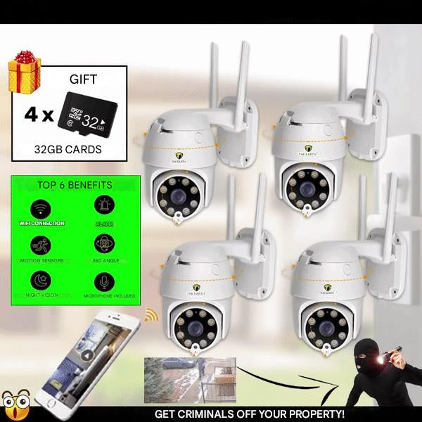 Zestaw 4 inteligentnych kamer zabezpieczających WiFi – Zestaw SmartCam 4X-Trend Polska
