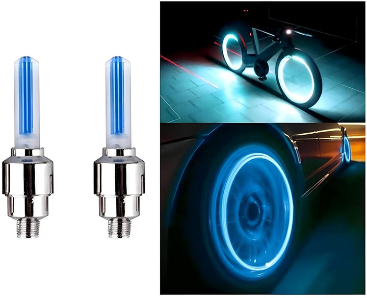 Zestaw 4 Podświetlanych Wentylków – GlowRims-Niebieski-Trend Polska