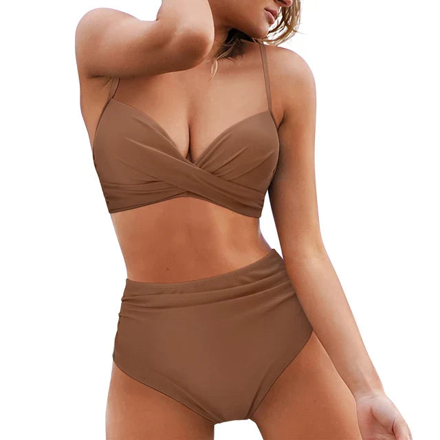 Zestaw bikini - Mila-Brązowy-S-Trend Polska