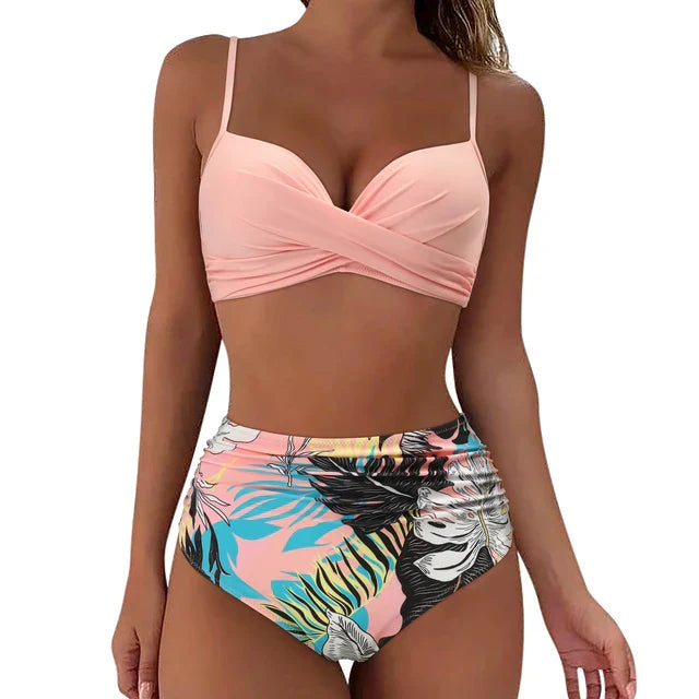 Zestaw bikini - Mila-Brzoskwinia/plaża-S-Trend Polska