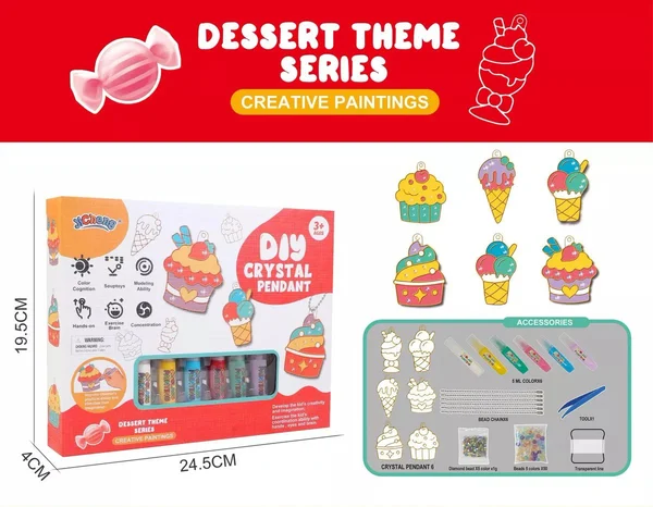 Zestaw do Malowania Breloków DIY – SparkleArt-Desery-Trend Polska