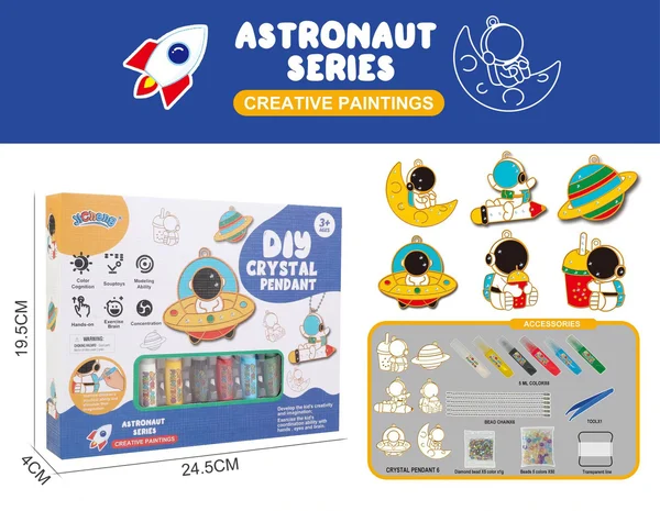 Zestaw do Malowania Breloków DIY – SparkleArt-Zestaw Kosmos-Trend Polska