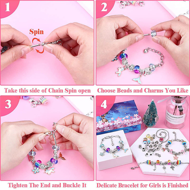 Zestaw do Tworzenia Bransoletek - Crystal Creations Bracelet Kit-Kolorowy - Jednorożec-Trend Polska