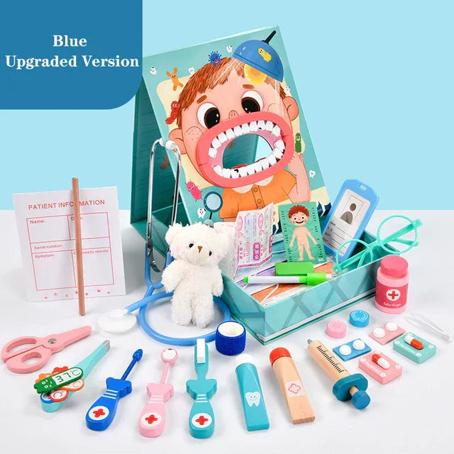 Zestaw do Zabaw w Dentystę – ToothTales-Niebieski-Ulepszony-Trend Polska