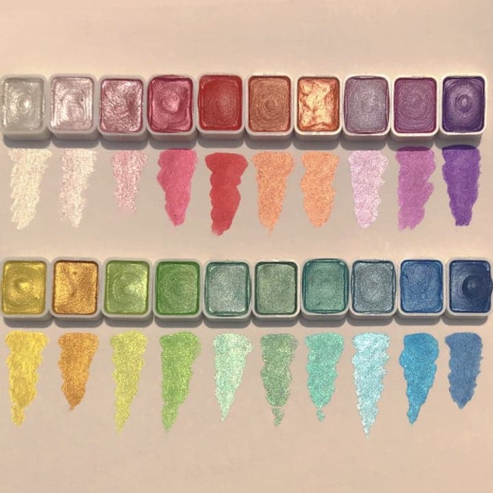 Zestaw Farb Akwarelowych w Wielu Kolorach - ColorCrafter-Schemat kolorów 1-20 kolorów-Trend Polska