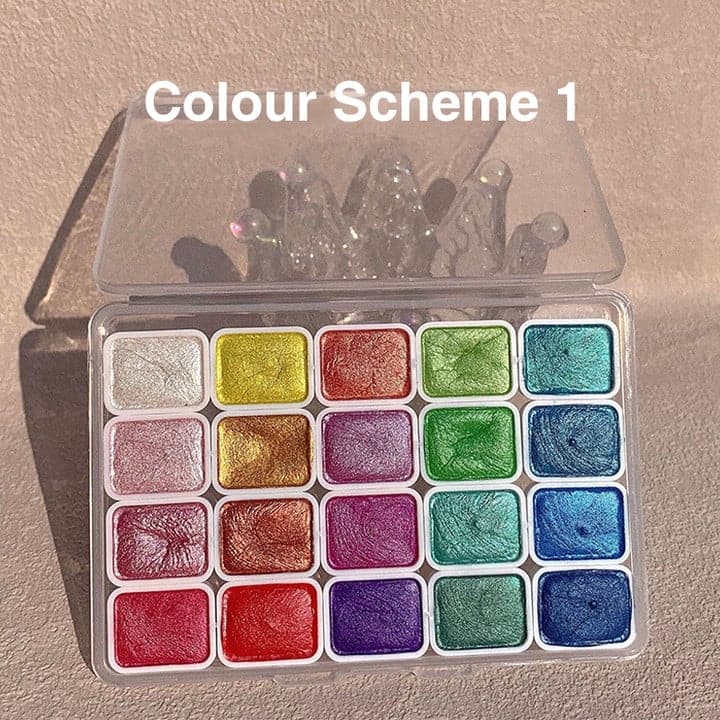 Zestaw Farb Akwarelowych w Wielu Kolorach - ColorCrafter-Schemat kolorów 1-20 kolorów-Trend Polska