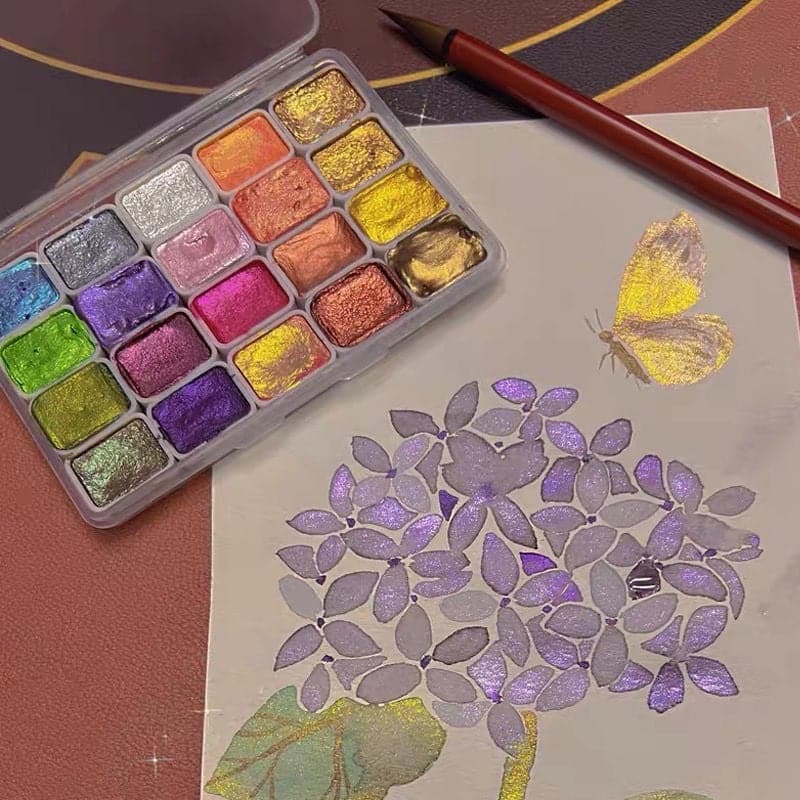 Zestaw Farb Akwarelowych w Wielu Kolorach - ColorCrafter-Schemat kolorów 1-20 kolorów-Trend Polska
