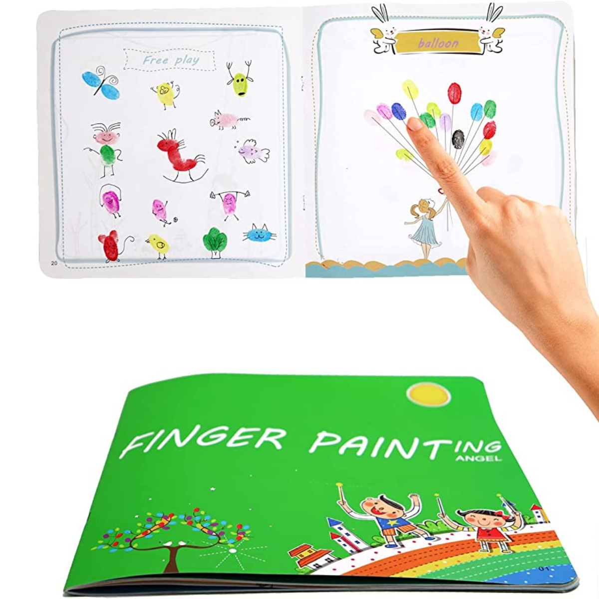 Zestaw farb palcowych dla dzieci - ColourPower-Book-Trend Polska