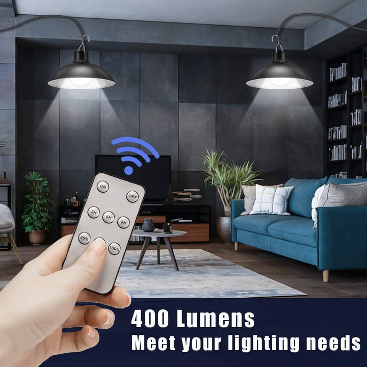 Zestaw Lamp LED solarnych bezprzewodowych z pilotem – TwinRay-Trend Polska