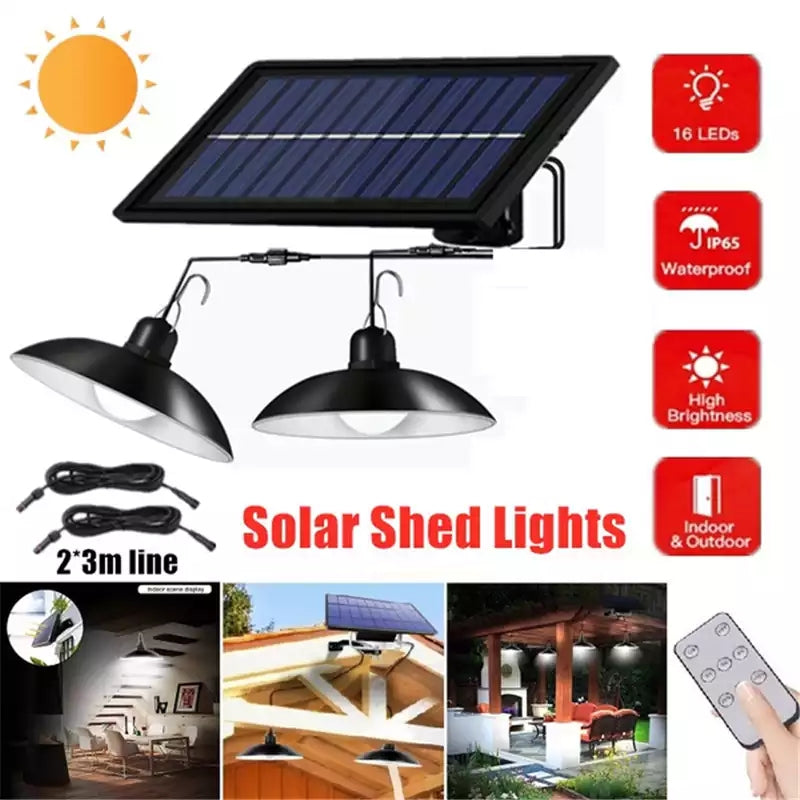 Zestaw Lamp LED solarnych bezprzewodowych z pilotem – TwinRay-Trend Polska